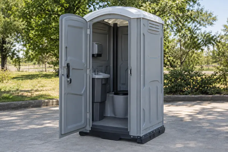 Upgraded portable restroom cabin